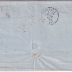 NDP/Frankreich - 2 Gr. waagr. Paar + 1/2 Gr. dst. Brief K1 Hamburg P.E. 5 1869