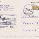 CSSR - 50 H. Ganzsache priv. Zudruck Concorde Erstflug n. Bratislava SST 1990