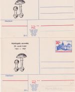 CSSR - 30 H. Ganzsache priv. Zudruck Mykologicky zpravodaj 1955-1957 Fehldruck