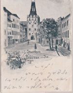 Österreich - 2 Kr. FJ AK (Stadtturm) Braunau - Sarmingstein 1898