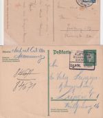 Bayern/Bizone - Plattling Rosenheim Bahnpost 6 Belege 1904/1949