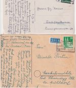 Bayern/Bizone - Plattling Rosenheim Bahnpost 6 Belege 1904/1949