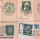 Bayern/Bizone - Plattling Rosenheim Bahnpost 6 Belege 1904/1949