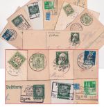 Bayern/Bizone - Plattling Rosenheim Bahnpost 6 Belege 1904/1949
