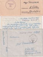 DR - Feldpost Korrespondenz (14 Belege) 1940 bis Kurland-Kessel (13.11.44) !