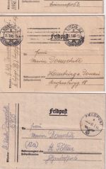 DR - Feldpost Korrespondenz (14 Belege) 1940 bis Kurland-Kessel (13.11.44) !