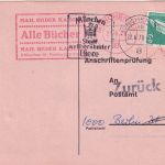 BRD - 40 Pfg. I&T Anschriftenprüfung München - Berlin 1978