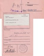 BRD - 40 Pfg. I&T Anschriftenprüfung München - Berlin 22.6.78