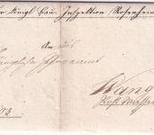 Bayern - Rosenheim 8/11 HKS Dienstbrief (Briefkopf !) n. Wang b. Wasserburg 1853