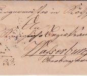 Bayern - Burgwinheim 42/2 HKS Brief 10 Pfg. Wappen weite Welle n. Wasserburg