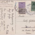 DR/Italien - 6 Pfg. AH/Reichsparteitag unterfrankierte Karte Nürnberg Turin 1938