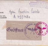 England - Durchgangslager 25.9.44 Kriegsgefangenenbrief n. Leipzig OKW-Zensur