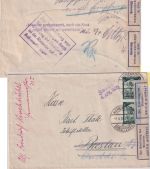 DR - OPA Chemnitz "Zur Ermittlung des Absenders..." Retourbrief Hohenstein 1935