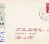 Berlin - 25 Pfg. Stadtbilder Privatganzsache/LH-Erstflug Köln/Bonn - Nizza 1959