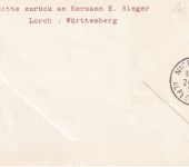 Berlin - 25 Pfg. Stadtbilder Privatganzsache/LH-Erstflug Köln/Bonn - Nizza 1959