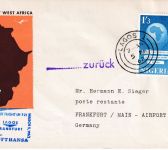 Nigeria - Lufthansa-Erstflug Lagos - Frankfurt a/M. 5.3.1962