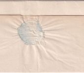 Hannover - Wittlage 7/12 blauer K2 Dienstbrief "Criminalia" n. Oldenburg 1852