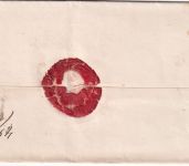 Braunschweig - Paketbegleitbrief (Aufkleber !) n. Wolfenbüttel 1866
