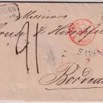Sachsen/Frankreich - Dresden 30. Mrz 40 Ra2 Brief L1 Saxe TT n. Bordeaux