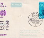 BRD - 50 Pfg. Olympiade Luftpost-Drucksache n. MEXIKO SST Berlin 1968
