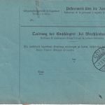 DR - 50+20+10 Pfg. Krone/Adler Paketkarte n. Belgien Leipzig 3 - Brüssel 1891