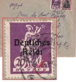 DR-Infla - 20 Pfg. By-Abschied/DR Plattenfehler u.a. Brief Peissenberg 1.4.21