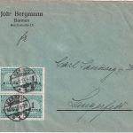 DR-Infla - 1 Mio. Korbdeckel 4er-Block Ortsbrief Barmen - Langerfeld 30.10.23