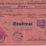 DR-Infla - 3x50 M. Dienst Nachnahmebrief München - Augsburg 19. MAI 23