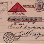 DR - 60+5 Pfg. Germania Nachnahme-Drucksache Hann. Münden - Göttingen 25.5.21