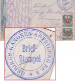DR/Schweiz - Gebirgs-Kanonen-Abt. Nr.5 Feldpostkarte n. Solothurn 1916 Nachporto