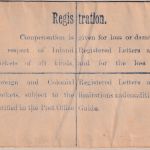Bechuanaland Prot. - 4 P. GB Duty 5 1/2 P. registered stationery F-size unused