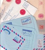 Bahamas - 9 unused stationeries (aerogramme, registered letters, postcard etc.)