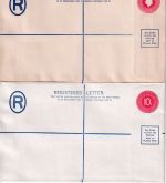 Bahamas - 9 unused stationeries (aerogramme, registered letters, postcard etc.)