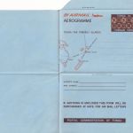Tonga - 9 S. Aerogramme Map Landkarte Stationery unused