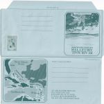 St. Lucia - Aerogramme 5 different stationeries - all unused