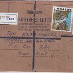 Zimbawe - Redcliff 1986 registered letter 40 c. Bundi falls etc.