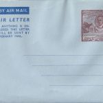 St. Chistopher Nevis Anguilla - 12 C. Aerogramme air letter stationery unused