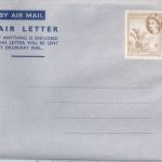 St. Chistopher Nevis Anguilla - 6 C. Aerogramme air letter stationery unused