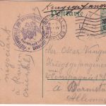 LP Belgien - 5 C. Ganzsache Formularaufbrauch Kriegsgefangenenkarte Brüssel 1915