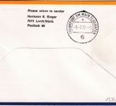 Kenia - 1 Sh. Meeresschnecke Luftpostbrief/LH-Erstflug Nairobi - FFM 1972
