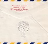 Paraguay - Lufthansa Erstflug Asuncion München Blockfrankatur 1971