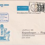 Berlin - Lufthansa Sonderflug Hamburg Kopenhagen 15+20 Pfg. Privatganzsache 1966