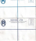 Sierra Leone - 35 C. registered letter stationeries 2 diff. shades of brown