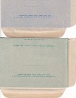 Nepal - 1 R. + 1,50 R. air letter aerogramme stationery both unsed