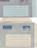Nepal - 15 + 50 P. Mount Everest air letter aerogramme stationery both unsed
