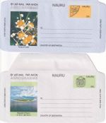 Nauru - 5 aerogrammes + 3 postcards all unused