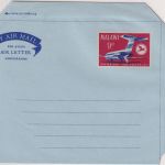 Malawi - 9 P. airplane aerogramme air letter stationery unused