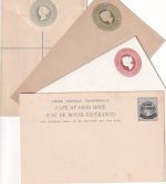 Cape of Good Hope - Queen Victoria 4 old stationeries - all unused