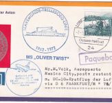 Schweden - Travemünde Trelleborg Linie Schiffspost Zuleitung LH-Erstflug 1972