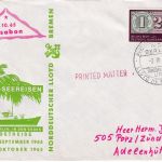 BRD - Deutsche Schiffspost MS Berlin Herbstreise Schmuckkuvert 1965